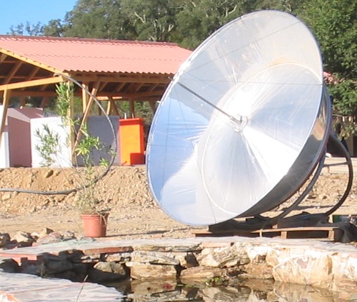 Sunvention pump at Tamera test site